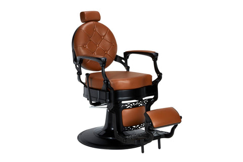 Silla barbería Marron Liso.