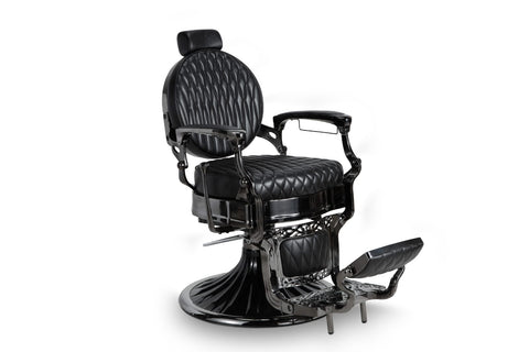 Silla de barbería vintage Full Black.