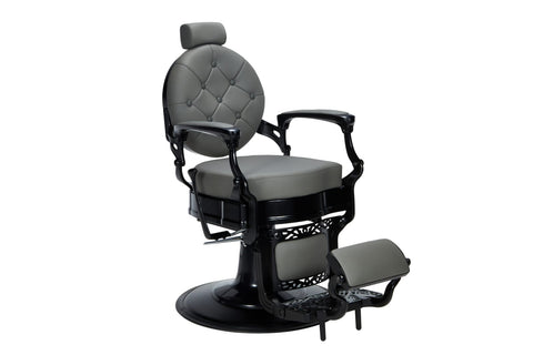 Silla de piel GRIS.